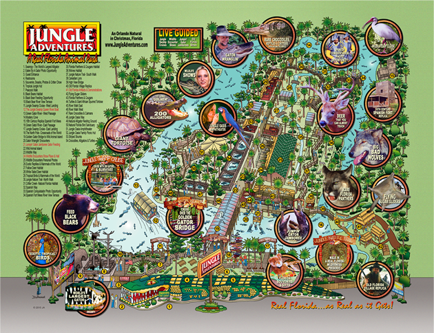 Jungle Adventures - Park Map